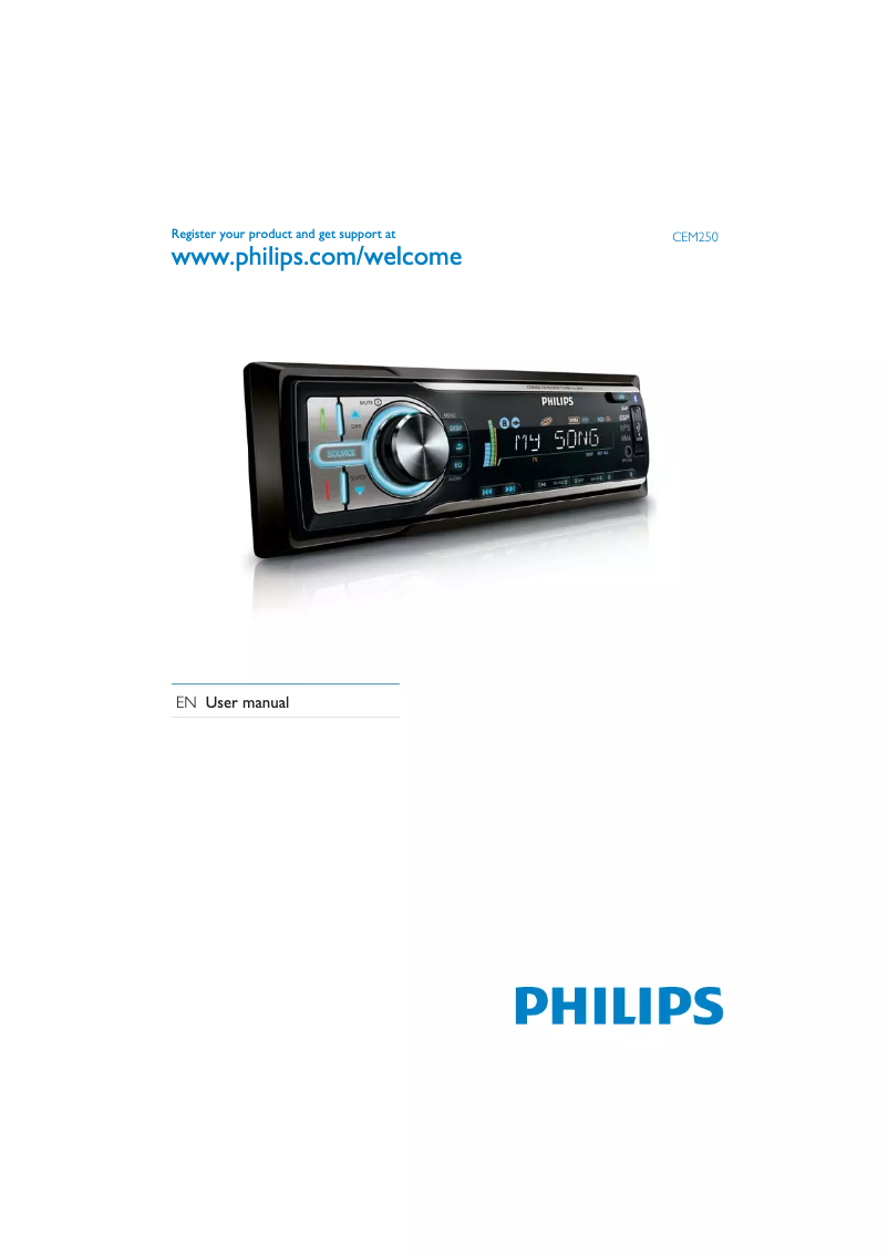 Page 1 de la notice Manuel utilisateur Philips CEM250