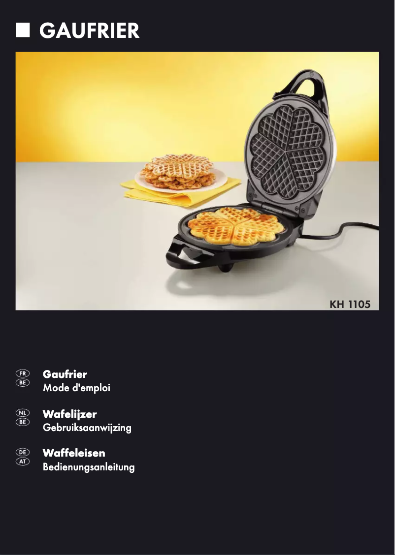 Page 1 de la notice Manuel utilisateur Bifinett KH 1105