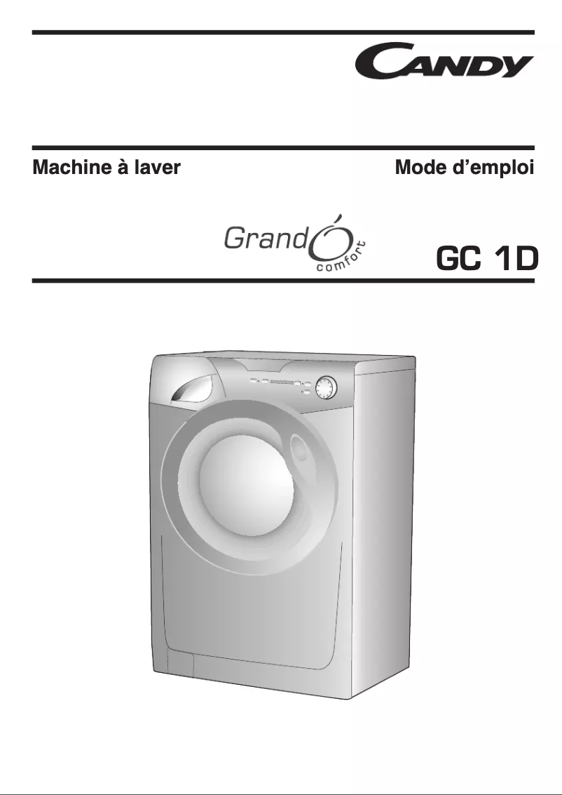 Page 1 de la notice Manuel utilisateur Candy GC 1271D/1-47