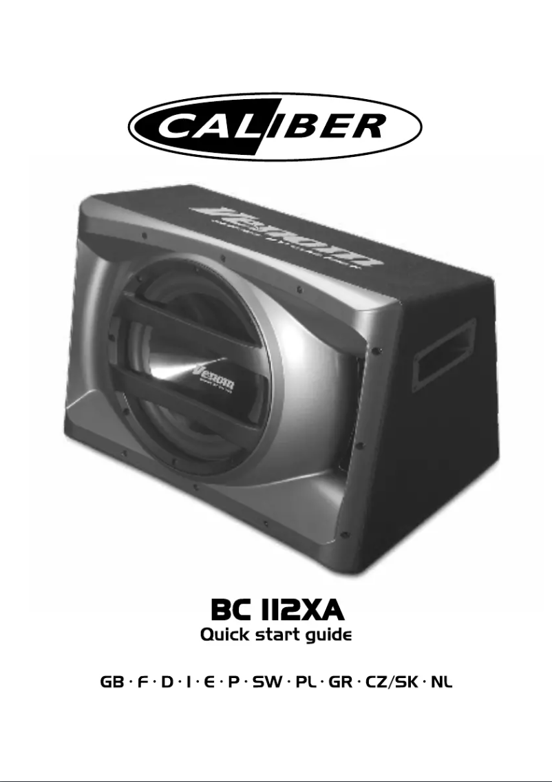 Image de la première page du manuel de l'appareil BC 112XA