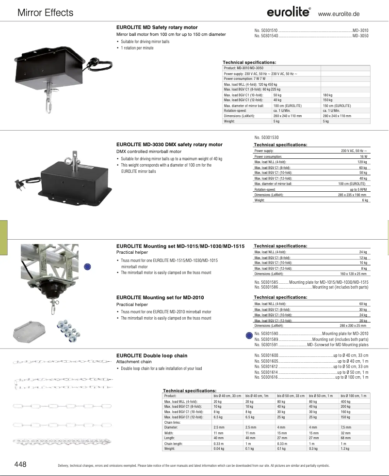 Page n°1 - Catalogue Eurolite MD-2010