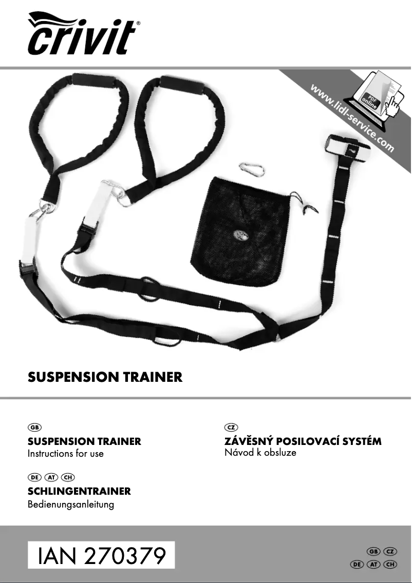 Page 1 de la notice Manuel utilisateur Crivit IAN 270379