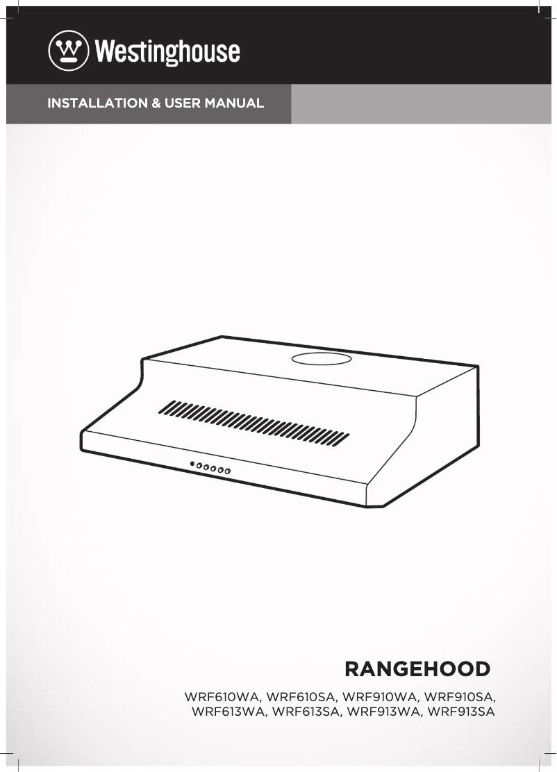 Page n°1 - Manuel utilisateur Westinghouse WRF610WA