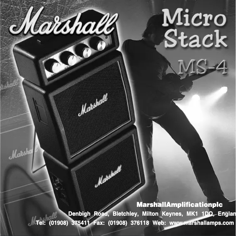 Página 1 del manual Manual de usuario Marshall Micro Stack MS-4