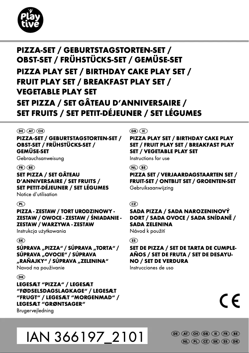 Page 1 de la notice Manuel utilisateur Playtive IAN 366197