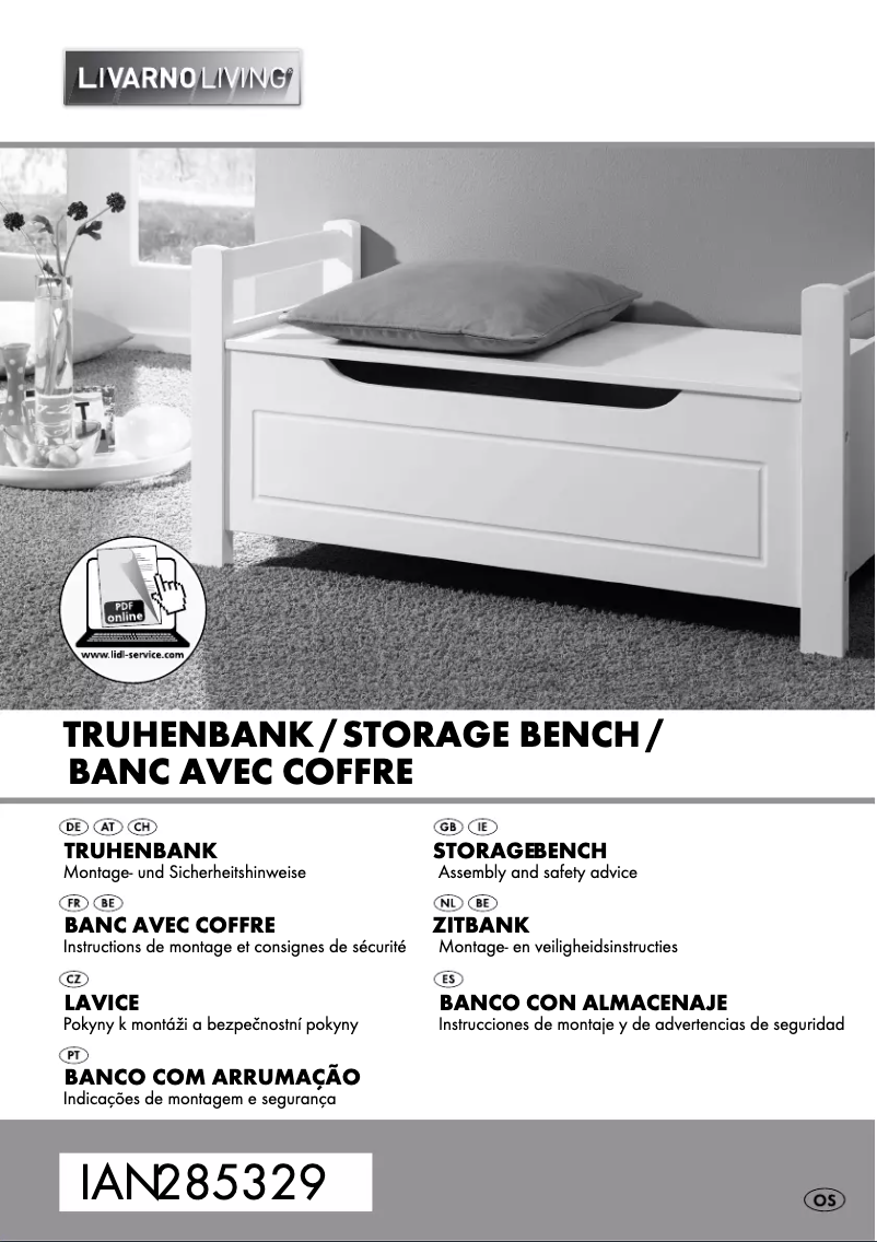 Page 1 de la notice Manuel utilisateur Livarno Lux IAN 285329