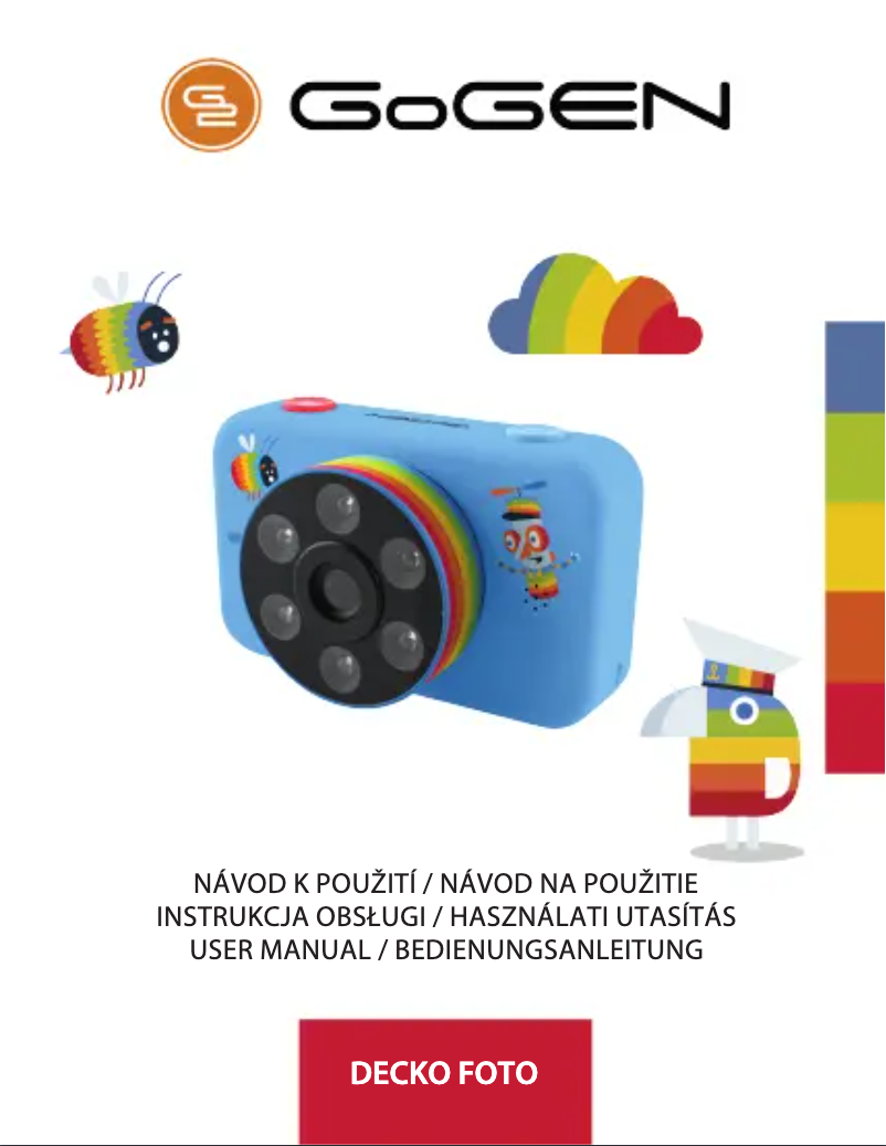 Image de la première page du manuel de l'appareil DECKO FOTO