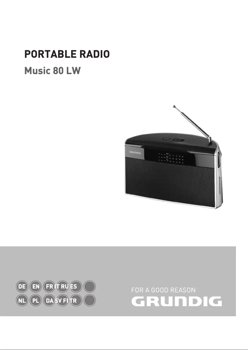 Image de la première page du manuel de l'appareil Music 80 LW