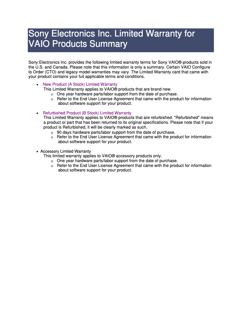Página 1 del manual Manual de instrucciones Sony PCV-RX731