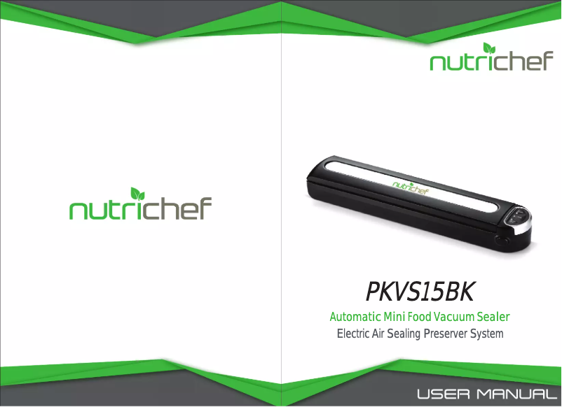 Page 1 de la notice Manuel utilisateur Nutrichef PKVS15BK