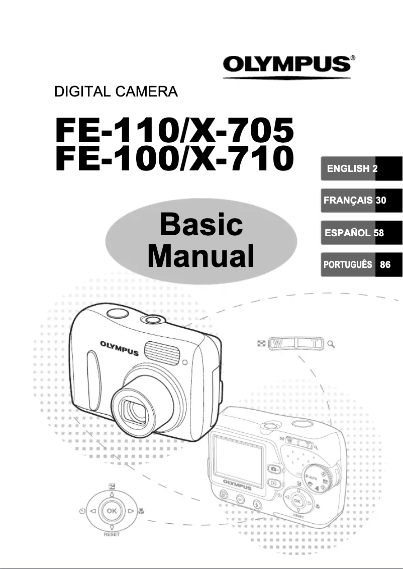 Imagen de la primera página del manual del dispositivo FE-110