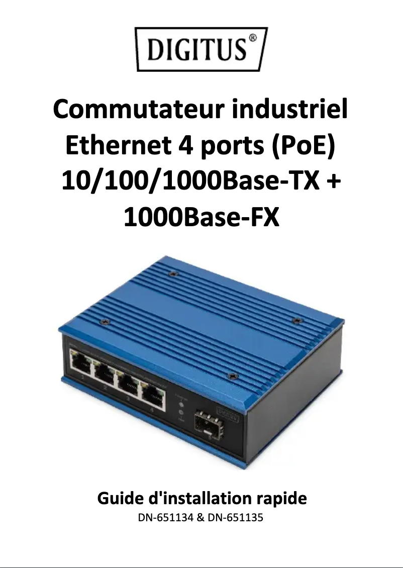 Page n°1 - Manuel utilisateur Digitus DN-651135