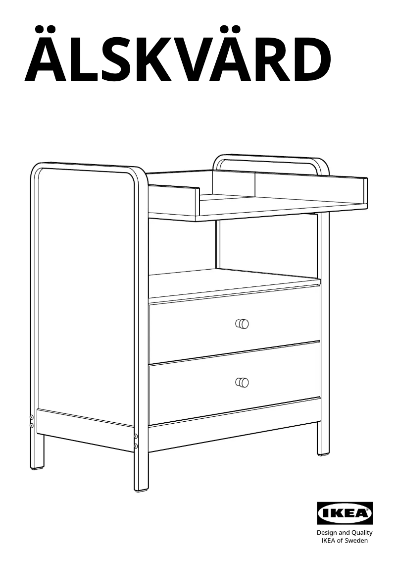 Page 1 de la notice Manuel utilisateur Ikea ÄLSKVÄRD 804.666.79