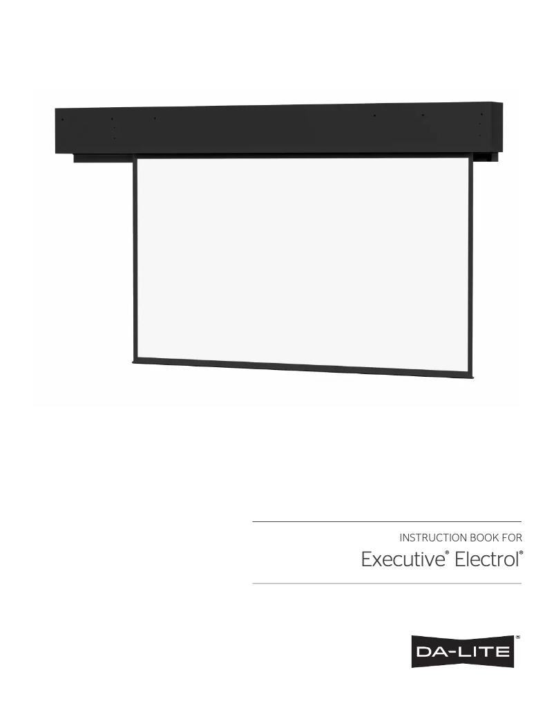 Image de la première page du manuel de l'appareil Executive Electrol 40686E