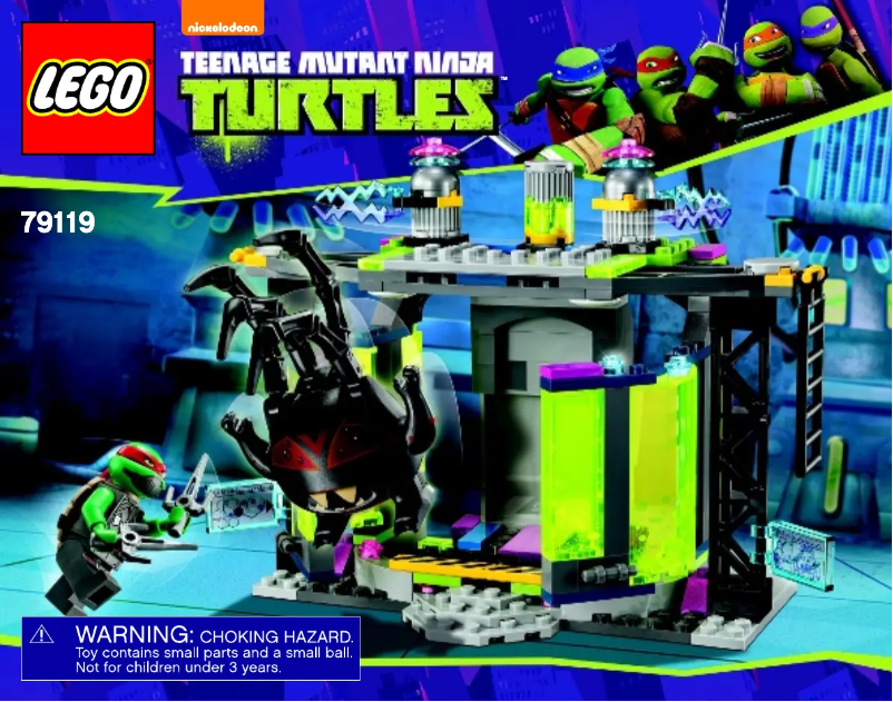 Page 1 de la notice Manuel utilisateur Lego Ninja Turtles 79119
