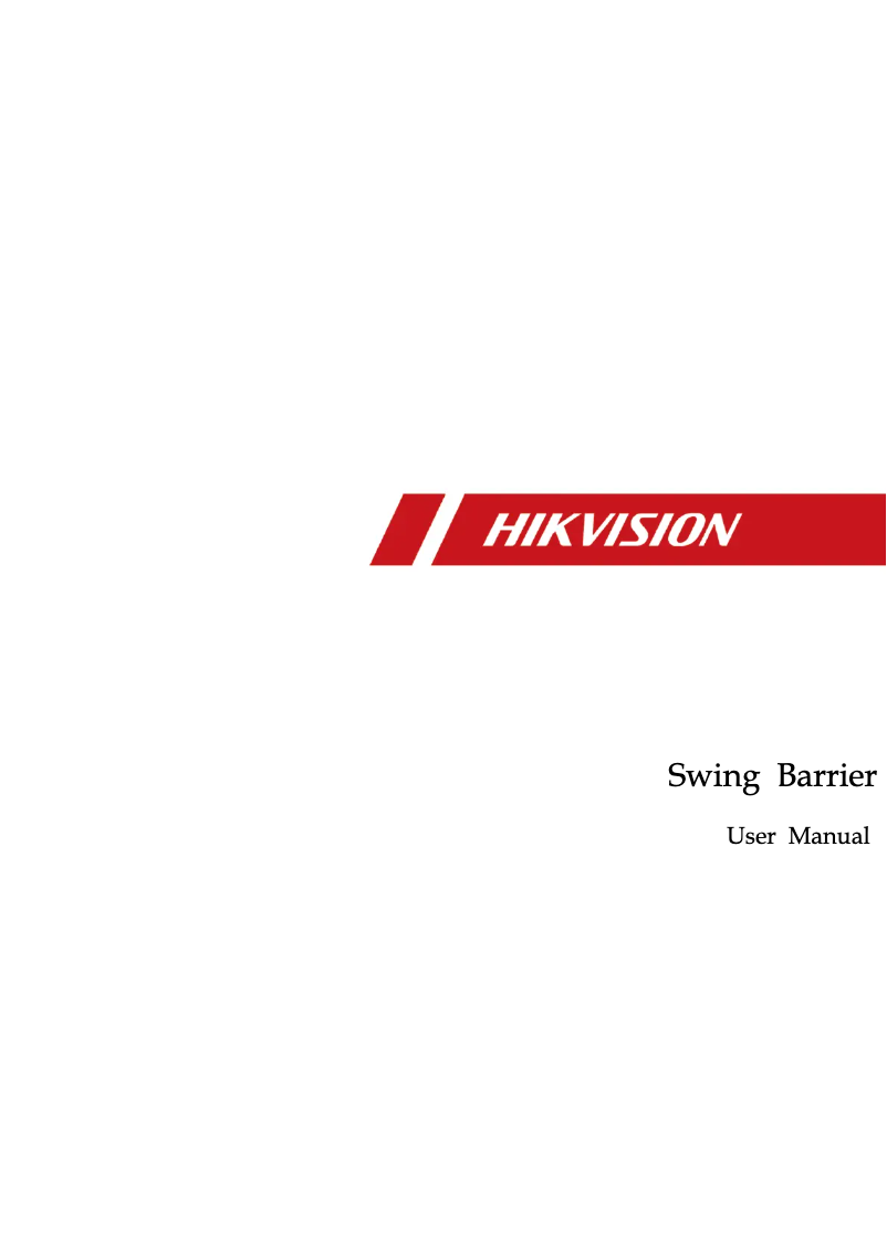 Page 1 de la notice Manuel utilisateur Hikvision DS-K3B601-L