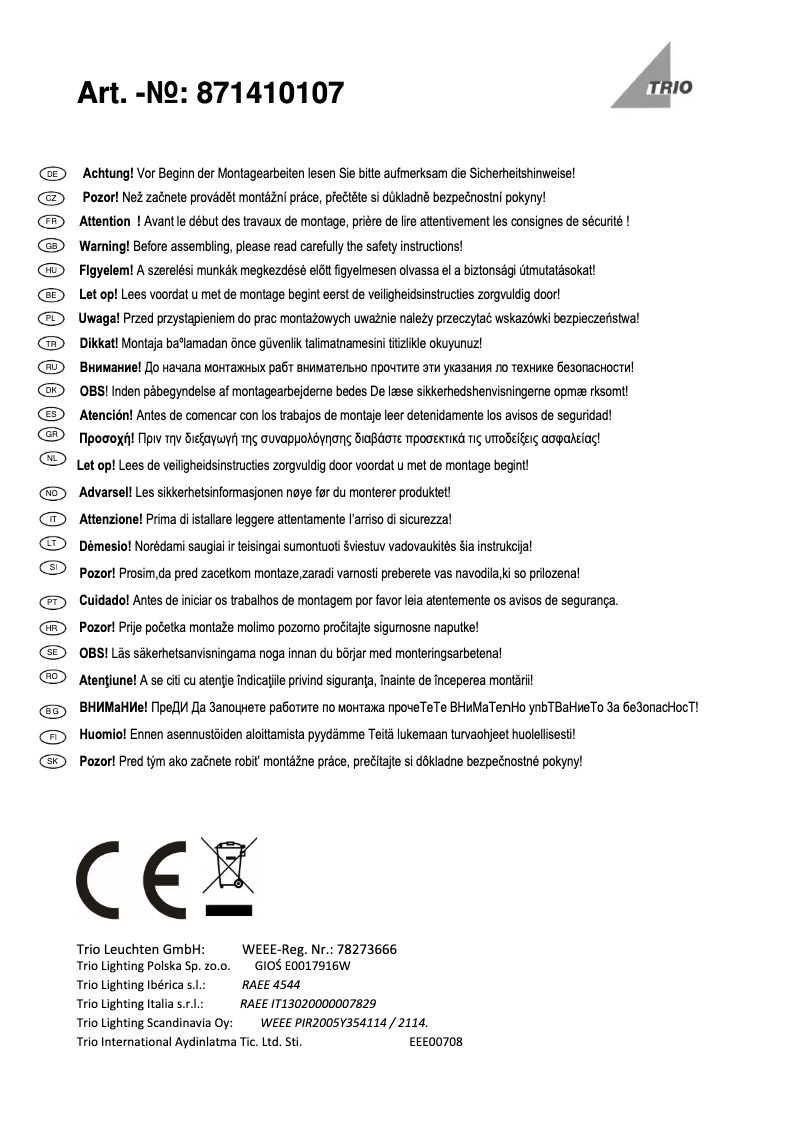 Image de la première page du manuel de l'appareil Jones 871410107