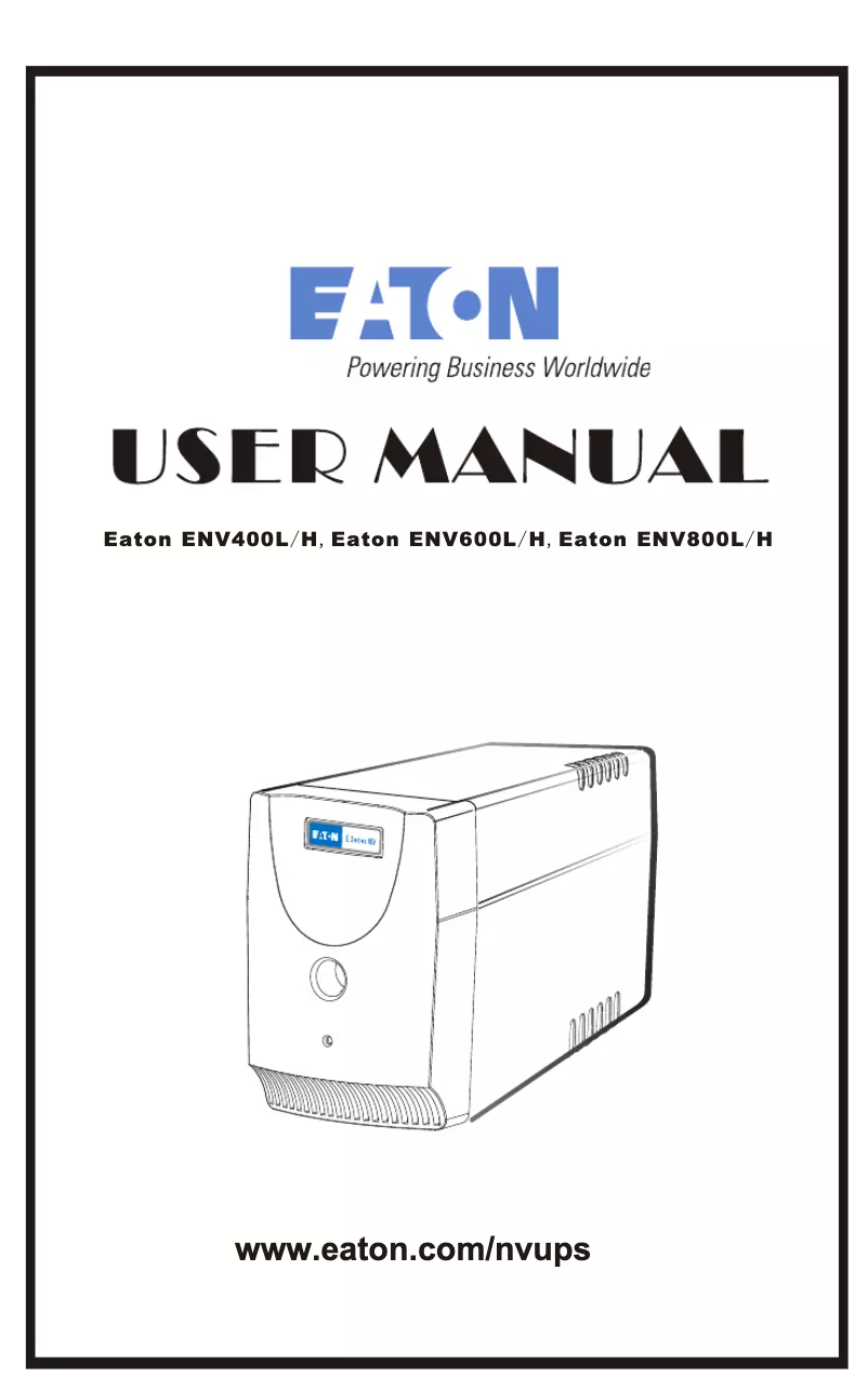 Page n°1 - Manuel utilisateur Eaton NV 600VA