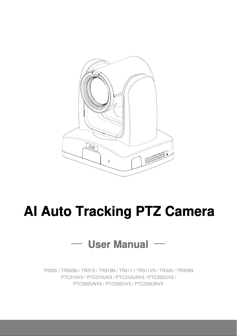 Page 1 de la notice Manuel utilisateur AVer TR315N