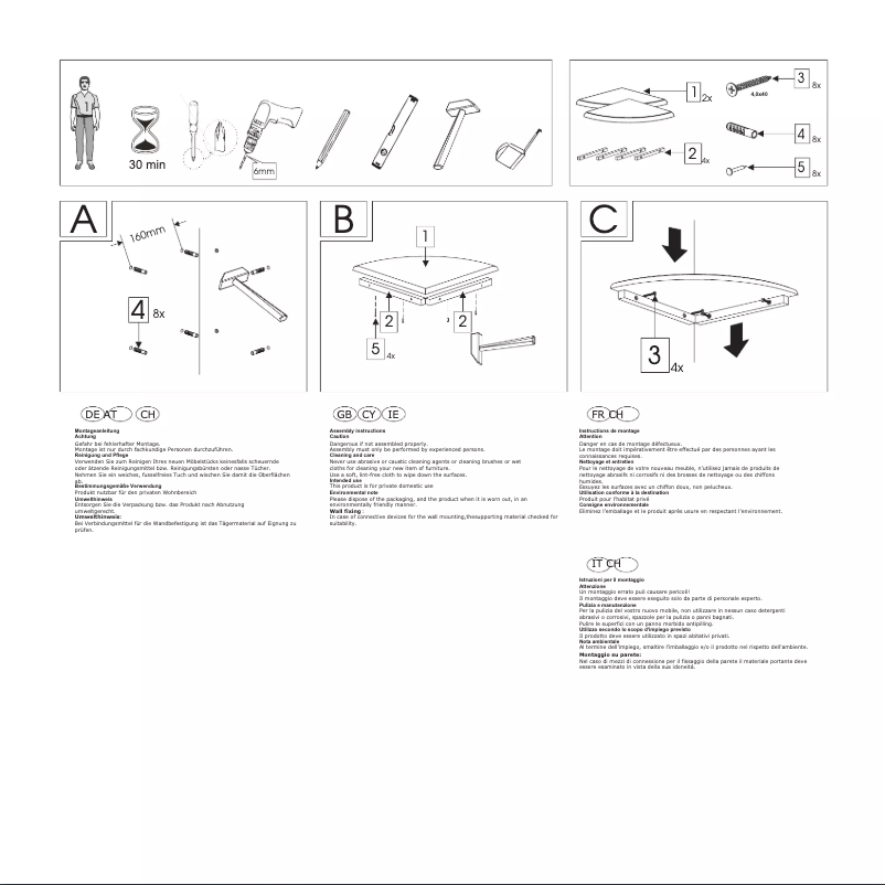 Page 1 de la notice Manuel utilisateur Livarno Lux IAN 63843
