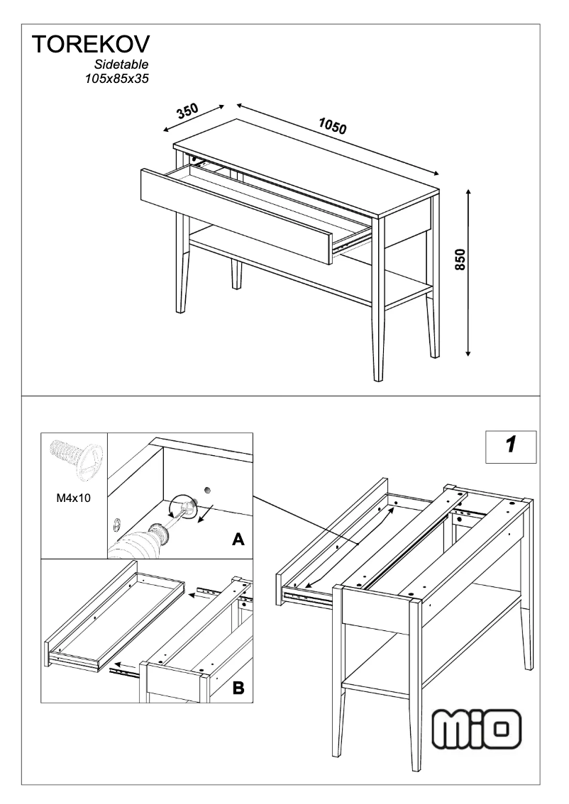 Image de la première page du manuel de l'appareil Torekov