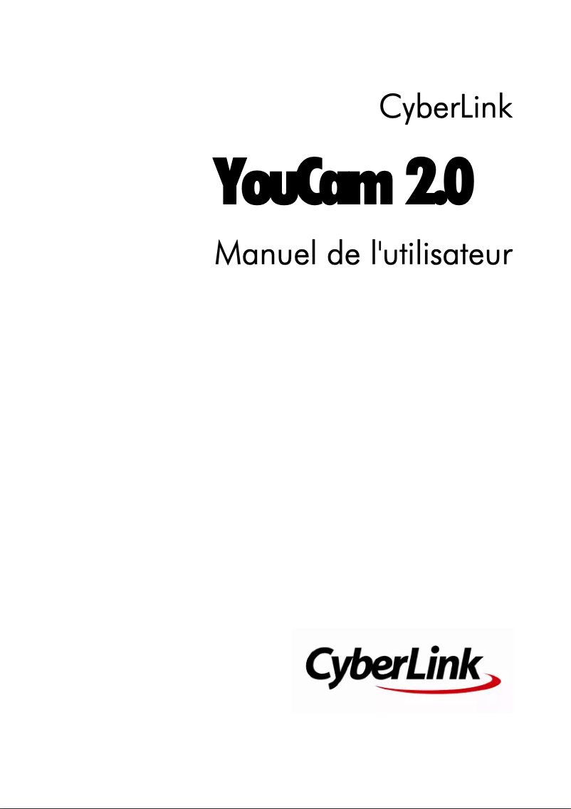 Page 1 de la notice Manuel utilisateur Cyberlink YouCam 2