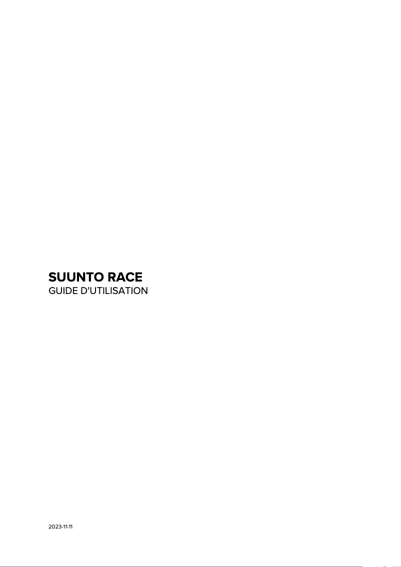 Página 1 del manual Manual de usuario Suunto Race