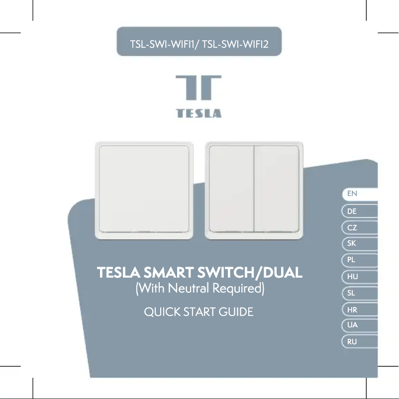 Page n°1 - Manuel utilisateur Tesla Smart Switch Dual