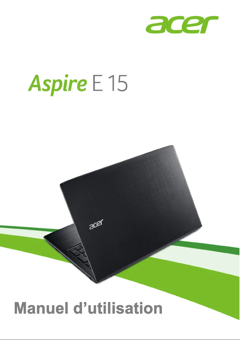 Imagen de la primera página del manual del dispositivo Aspire E15 E5-523G