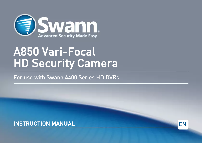 Página 1 del manual Manual de usuario Swann PRO-A850V