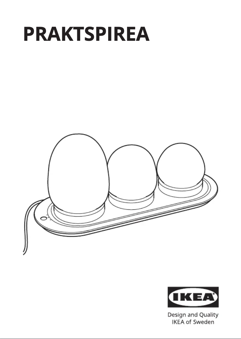 Page 1 de la notice Manuel utilisateur Ikea PRAKTSPIREA 805.388.55
