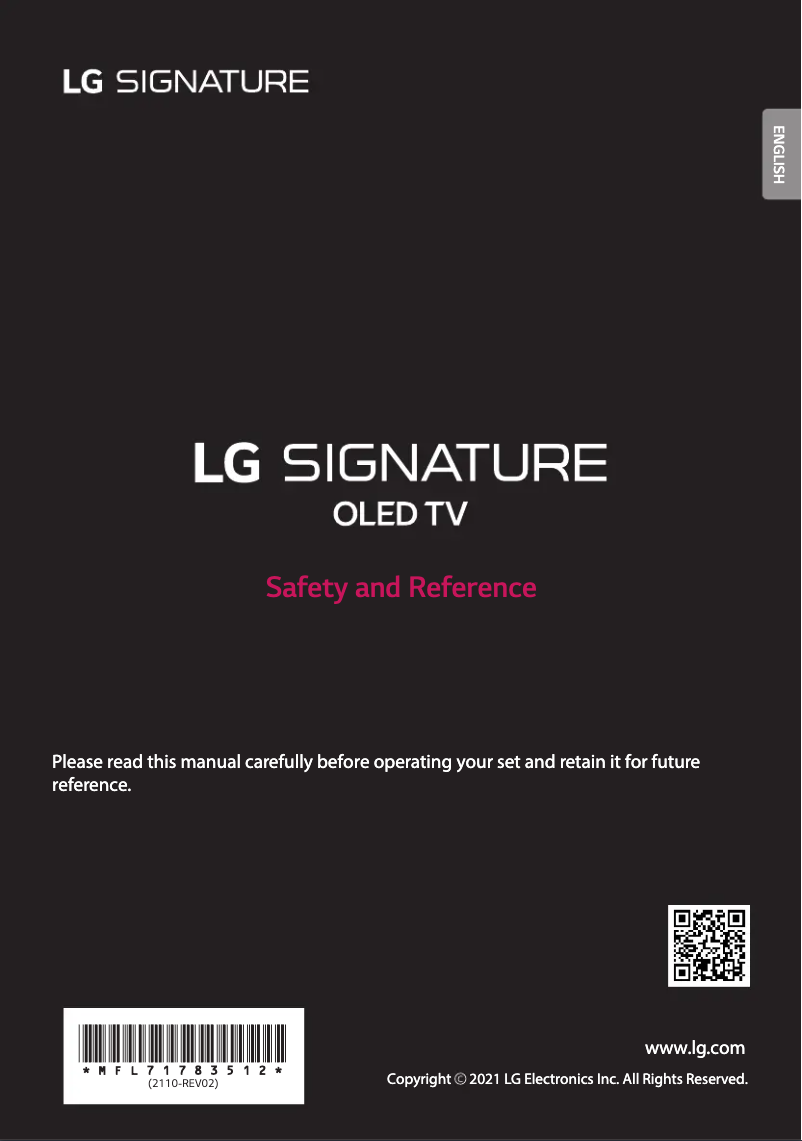 Page n°1 - Manuel utilisateur LG OLED88Z1PTA