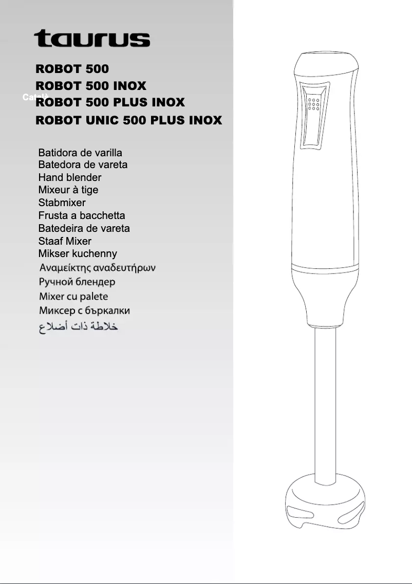 Page 1 de la notice Manuel utilisateur Taurus Robot 500