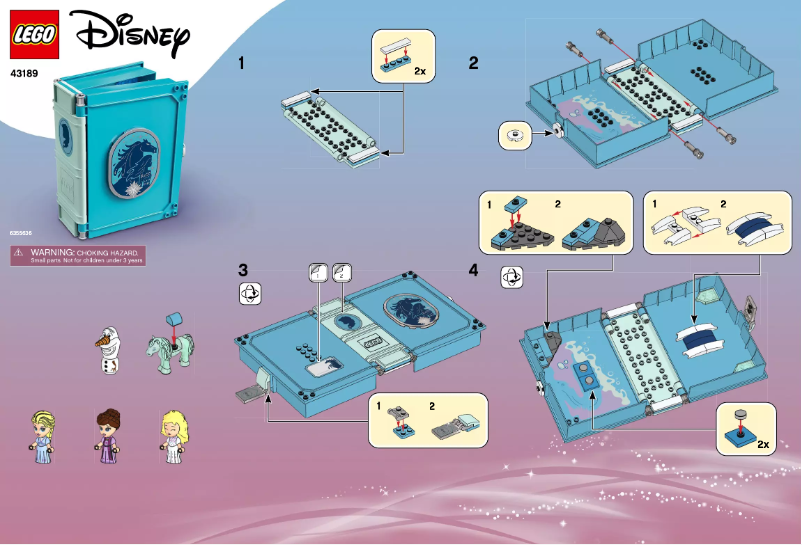 Page 1 de la notice Manuel utilisateur Lego Disney 43189