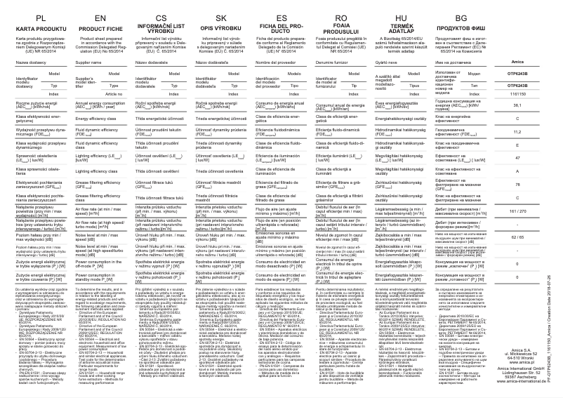Image de la première page du manuel de l'appareil OTP6243B