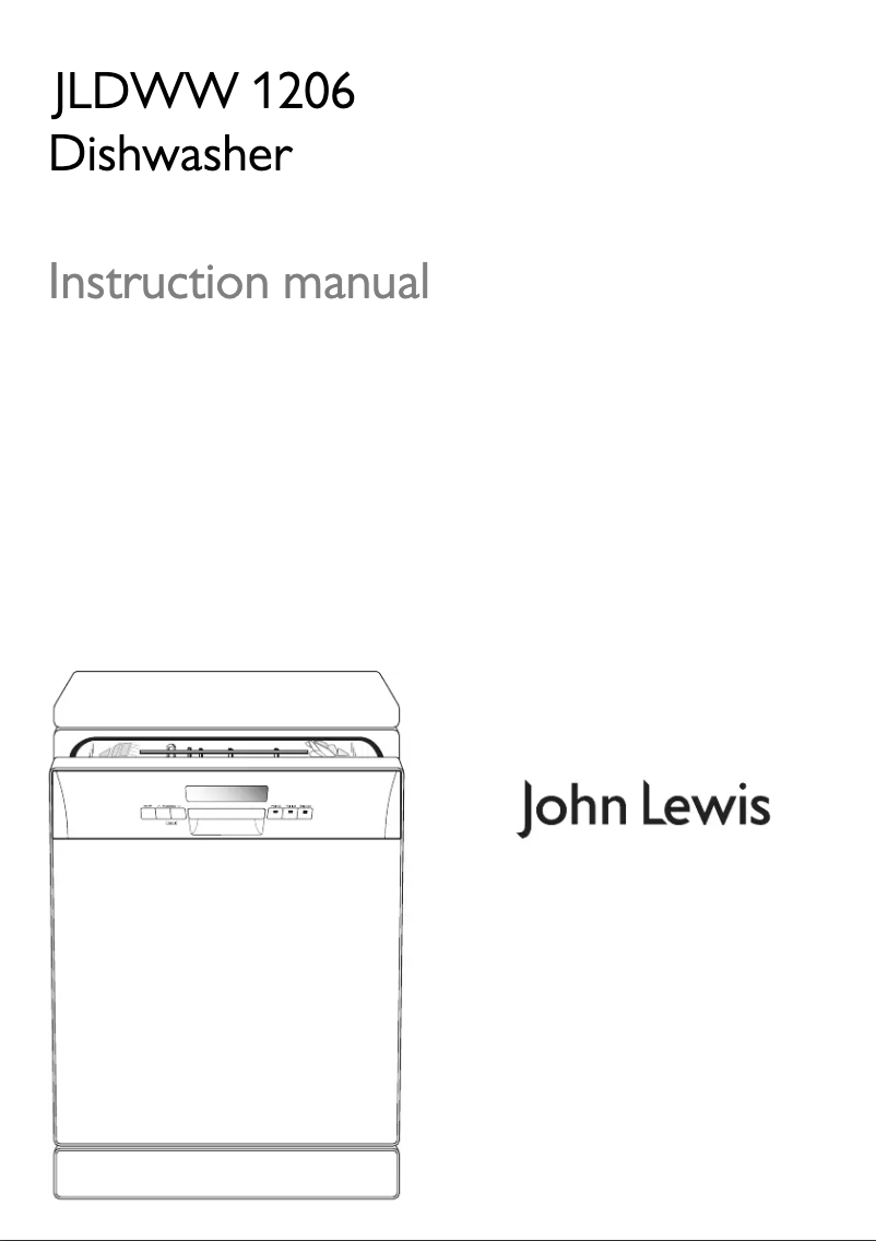 Page 1 de la notice Manuel utilisateur John Lewis JLDWW 1206