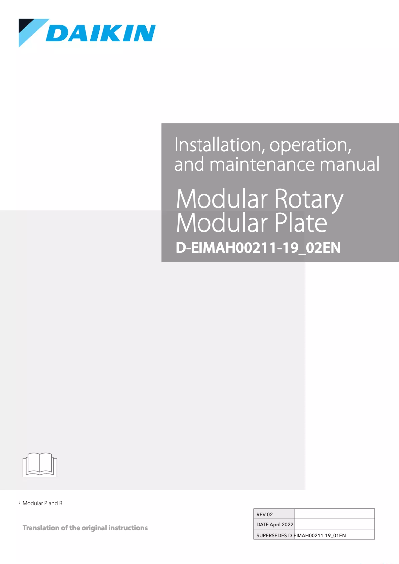 Image de la première page du manuel de l'appareil D-EOMAH00006-20EN