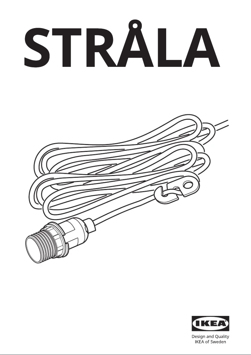 Image de la première page du manuel de l'appareil STRÅLA 703.711.58