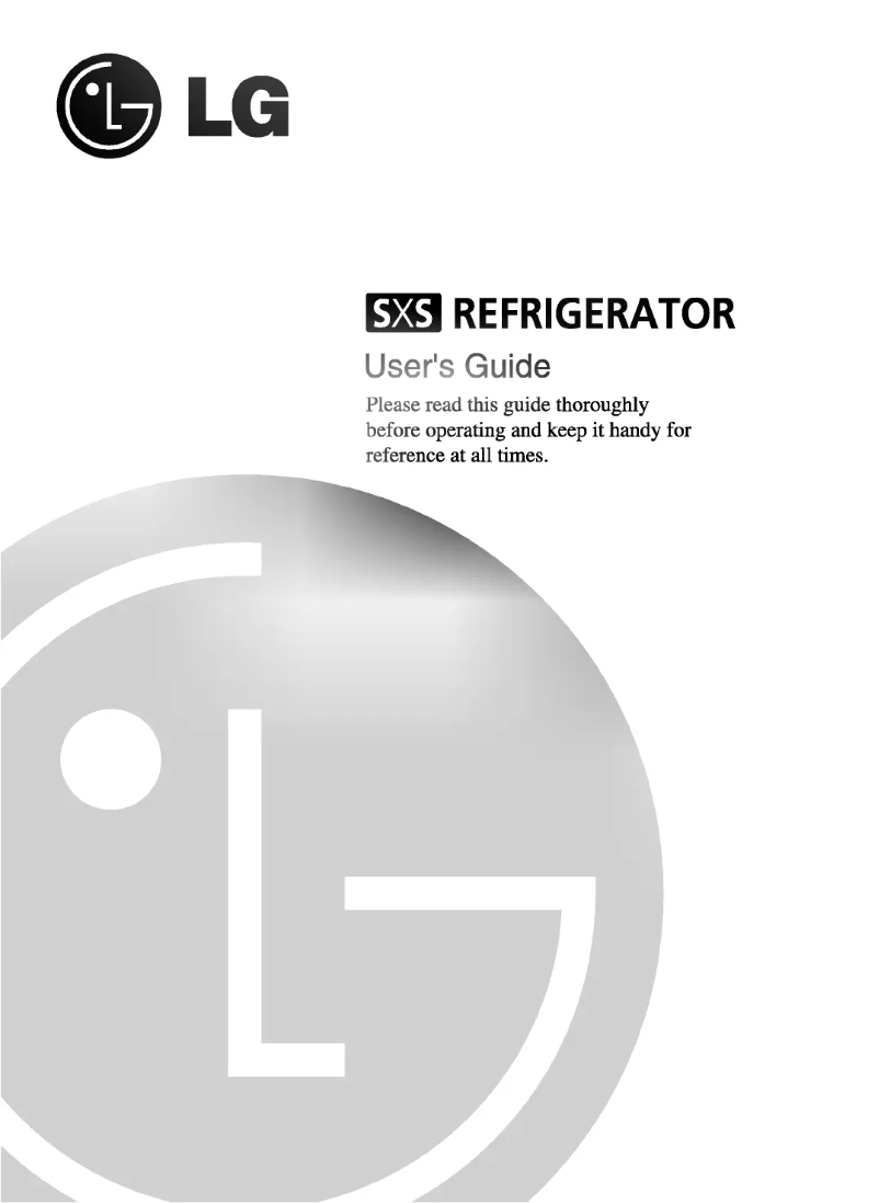 Page 1 de la notice Manuel utilisateur LG GR-L207MSZ