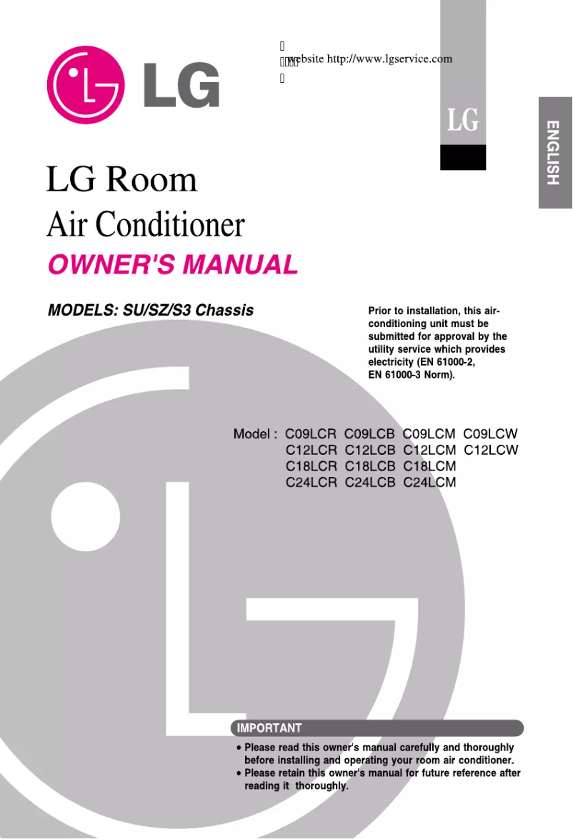Page n°1 - Manuel utilisateur LG HS-C096ZRL0