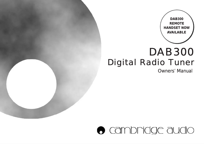 Page n°1 - Manuel utilisateur Cambridge DAB300
