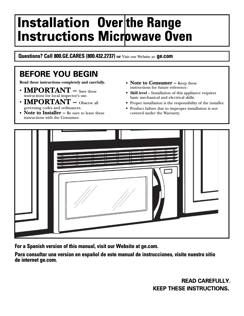 Page n°1 - Guide d'installation Adora DVM1850SMSS