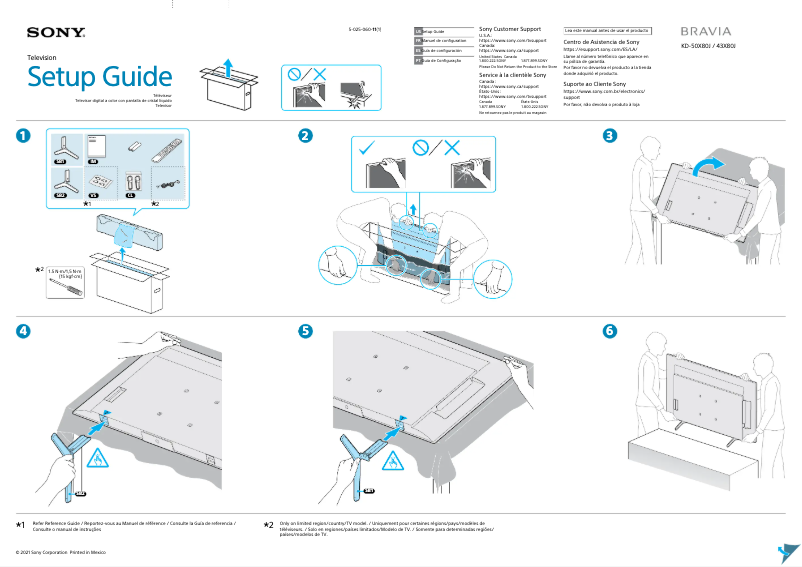 Image de la première page du manuel de l'appareil KD-50X80J