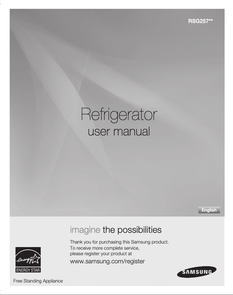 Image de la première page du manuel de l'appareil RSG257AARS