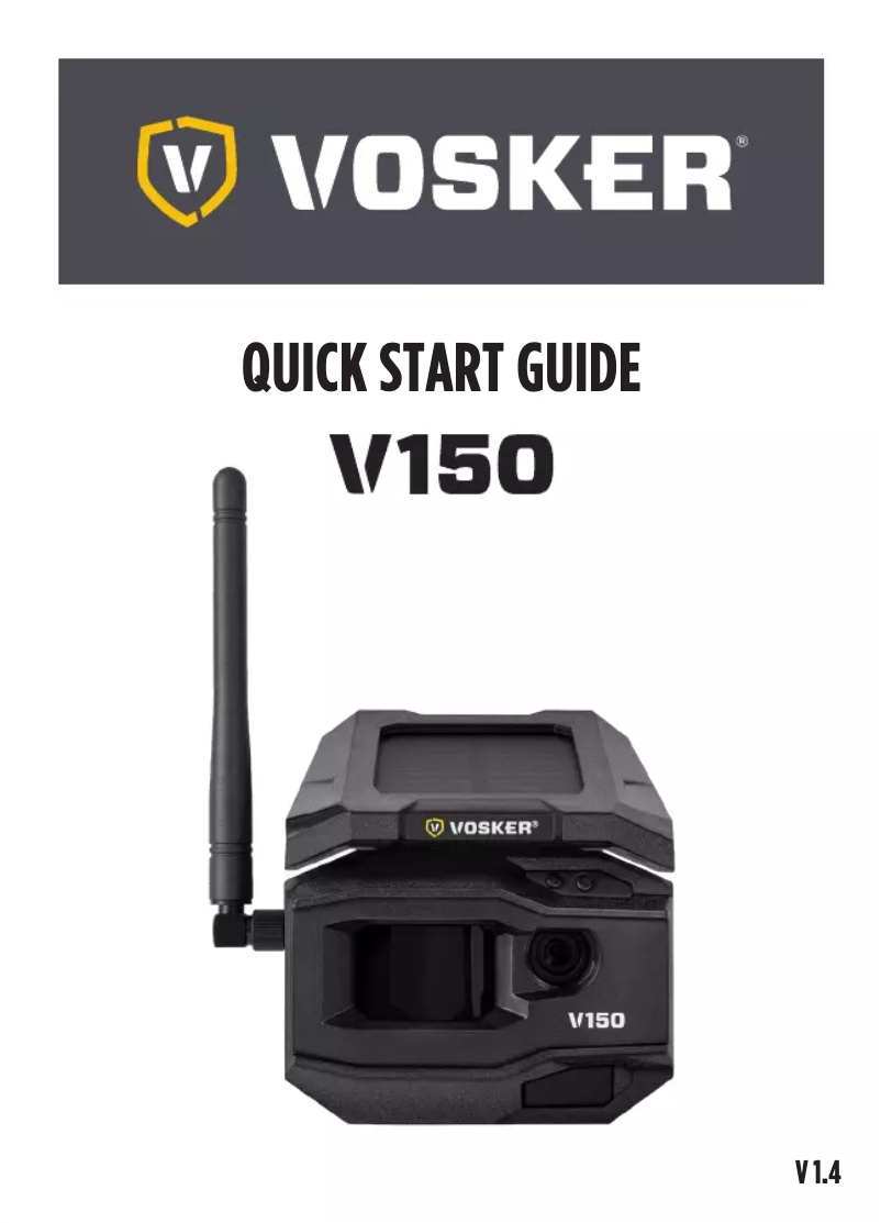 Image de la première page du manuel de l'appareil V150