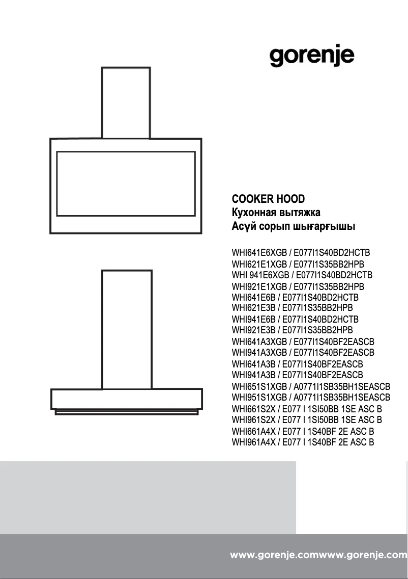 Página 1 del manual Manual de usuario Gorenje WHI941E6XGB