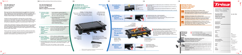 Page n°1 - Manuel utilisateur Trisa 7554-42