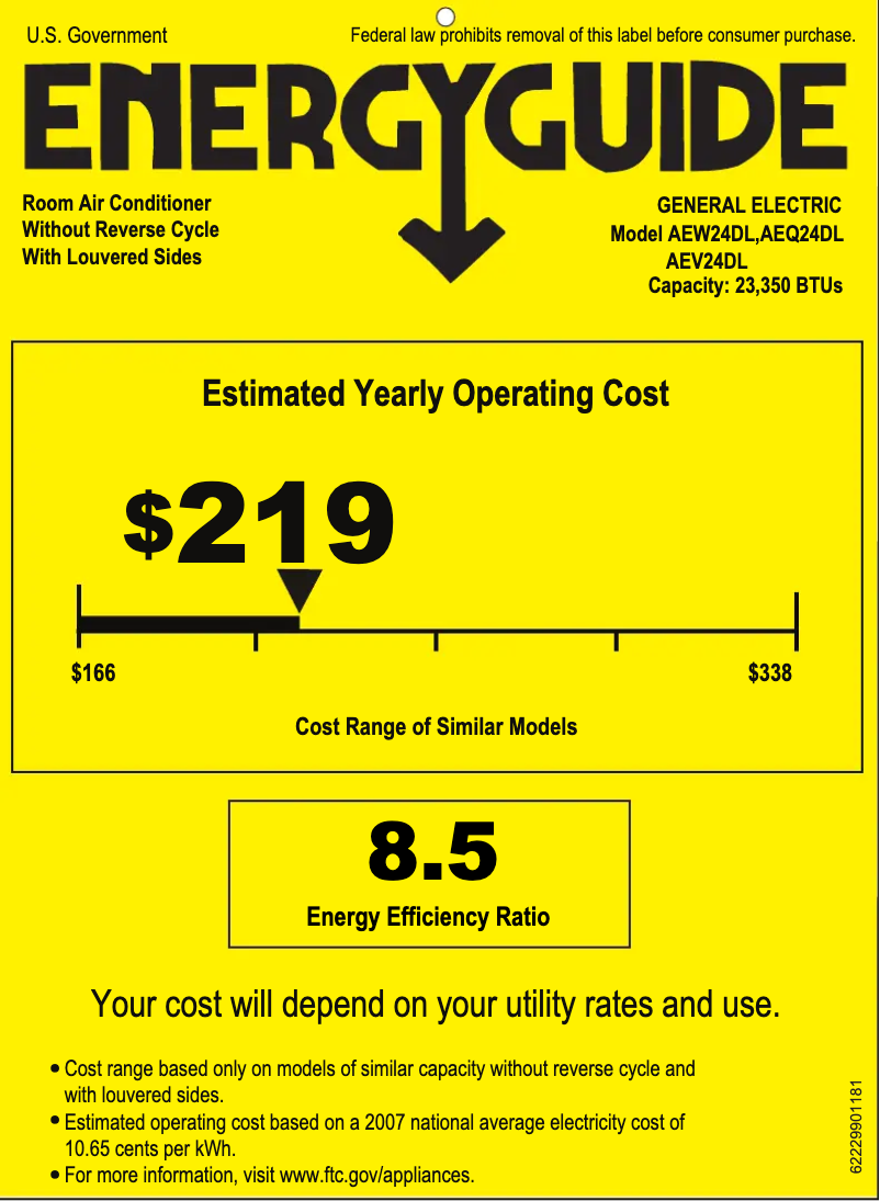 Image de la première page du manuel de l'appareil AEW24DL