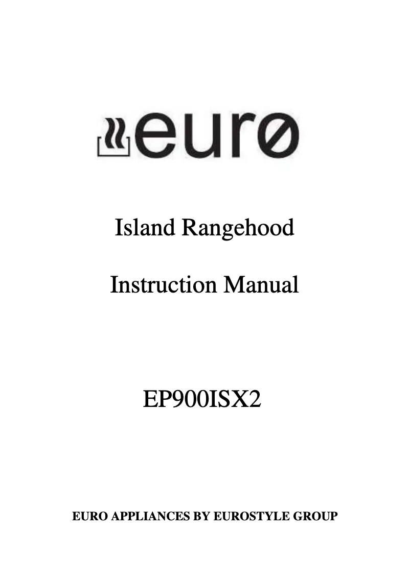 Image de la première page du manuel de l'appareil EP900ISX2