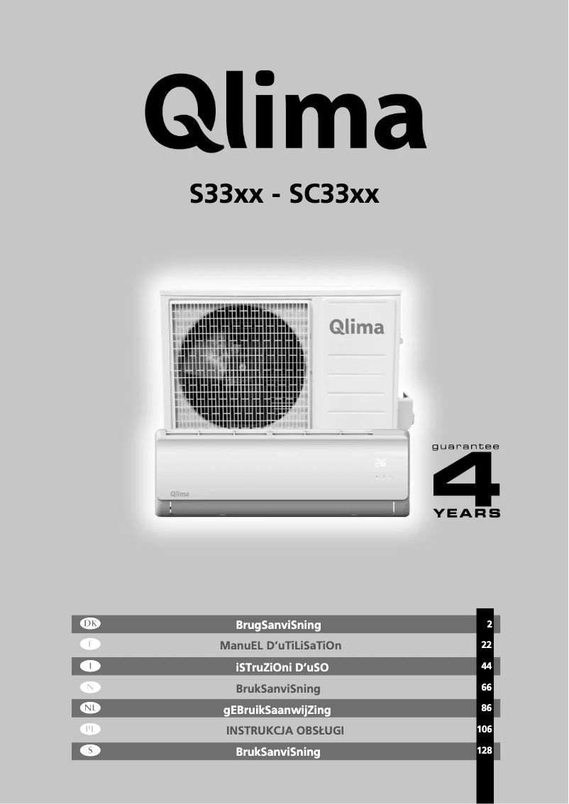 Page 1 de la notice Manuel utilisateur Qlima SC 3325